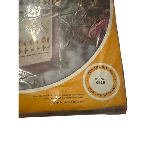 Vintage 1970s Stitchery Four Seasons Perpetual Calendar Needlepoint Kit 16 x 22" - Picture 3 of 5